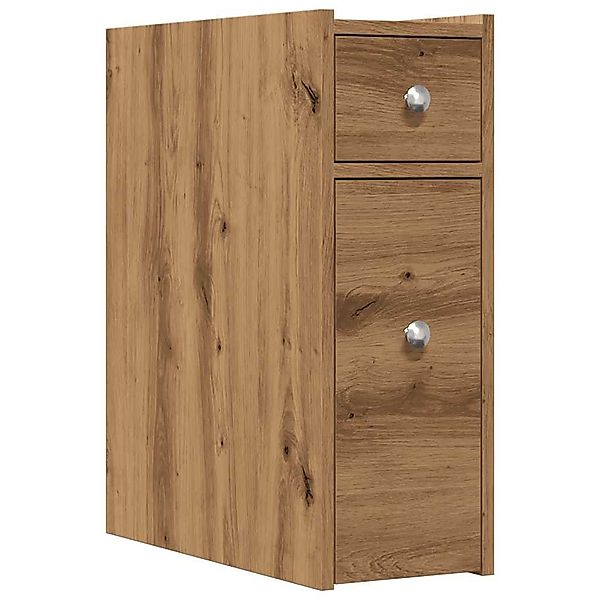 vidaXL Fächerschrank Badschrank Schmal mit Rollen günstig online kaufen