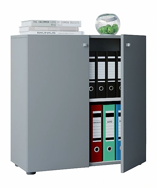 VCM Aktenschrank "Büroschrank Bücher Ordner Aktenschrank Lona 2fach" 1 Stk. günstig online kaufen