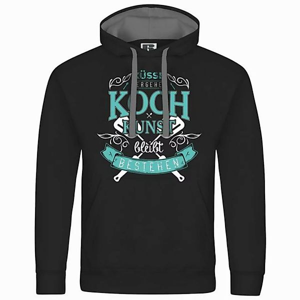 deinshirt Kapuzenpullover Herren Kapuzenpullover Küsse vergehen Kochkunst b günstig online kaufen