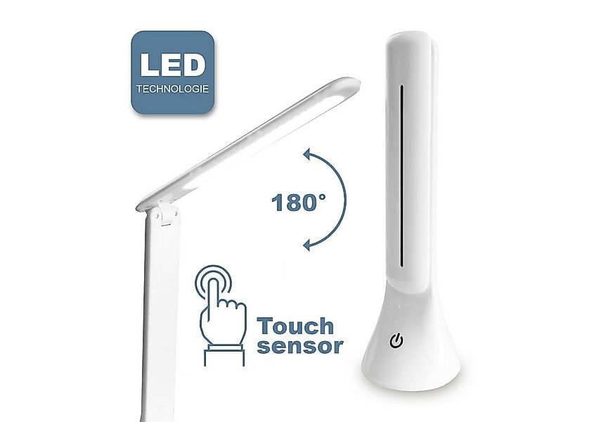EAXUS LED Schreibtischlampe Moderne Touch Tischleuchte mit 3 Helligkeitsstu günstig online kaufen