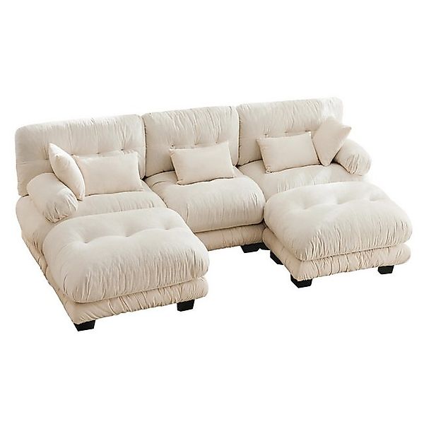 Gotagee Ecksofa Modulare Sofas Lounge-Sofas mit extra großer Sitzfläche Sam günstig online kaufen