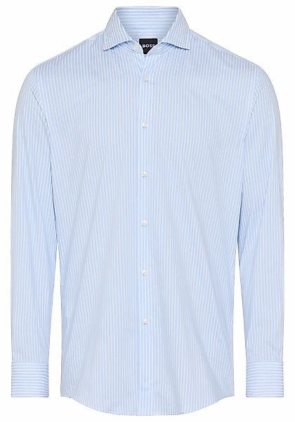 BOSS Businesshemd Kentkragen, Regular Fit, gestreift, Baumwollmischung günstig online kaufen