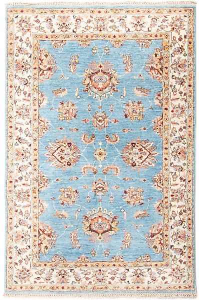 morgenland Orientteppich »Ziegler - 186 x 123 cm - hellblau«, rechteckig, W günstig online kaufen