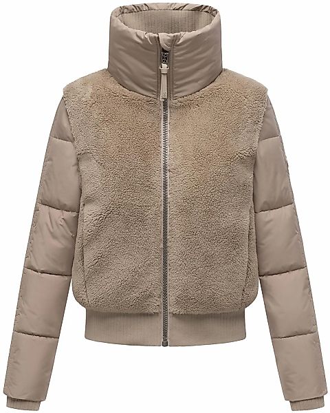Navahoo Plüschjacke "Teddyzone 14", ohne Kapuze, Teddy-Fleece Jacke mit hoh günstig online kaufen