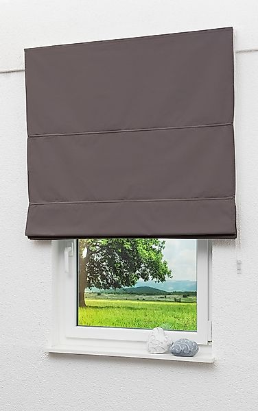 LYSEL® Raffrollo abdunkelnd Braungrau, HxB 180x90cm günstig online kaufen