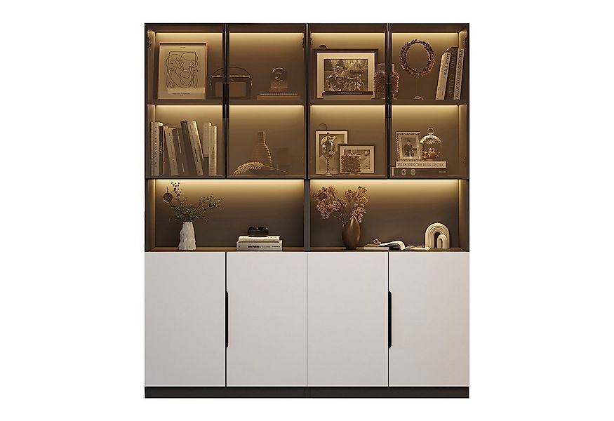 BlingBin Vitrine Glashängeschrank mit LED-Leuchten (1er Set, 1-St., Vitrine günstig online kaufen