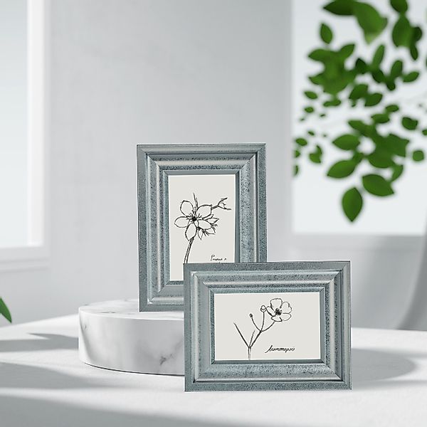 relaxdays Bilderrahmen-Set Bilderrahmen 13x18 cm 2er günstig online kaufen