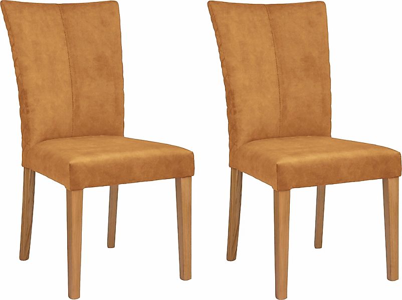 Leonique Esszimmerstuhl "Vence" (Set) 2 Stk. Samtvelours mit Rautensteppung günstig online kaufen