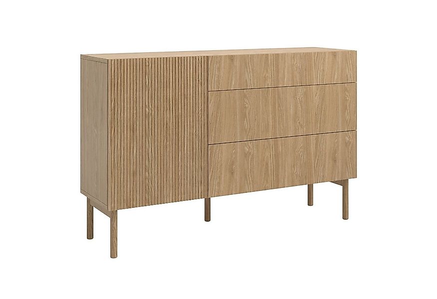 Selsey Sideboard NOLIE, 1-türig mit 2 Fächern, 3 Schubladen, Holzbeinen, 14 günstig online kaufen