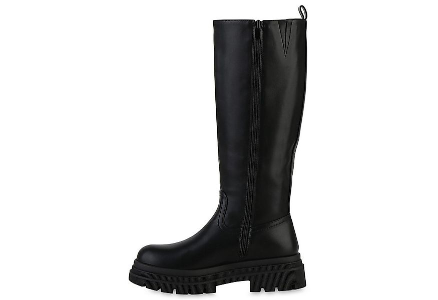 VAN HILL 841809 Plateaustiefel Damen Plateaustiefel Stiefel Plateau Vorne P günstig online kaufen