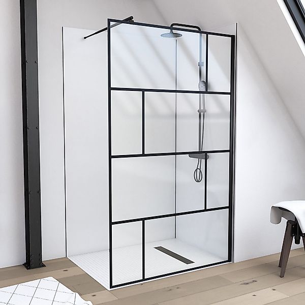 Marwell Walk-in-Dusche Bricks, Einscheibensicherheitsglas, (3 tlg), günstig online kaufen