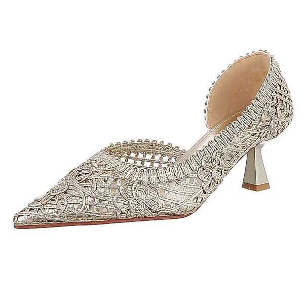 Ital-Design Elegante Pumps mit geflochtenem Design günstig online kaufen