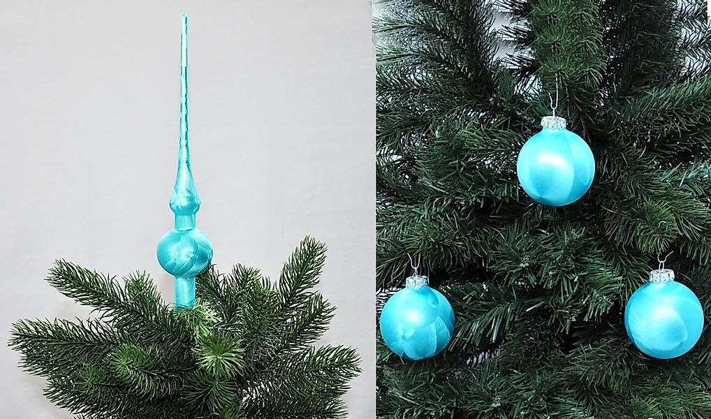 JACK Christbaumschmuck JACK Eislack Set Christbaumspitze 28cm + 12x Christb günstig online kaufen