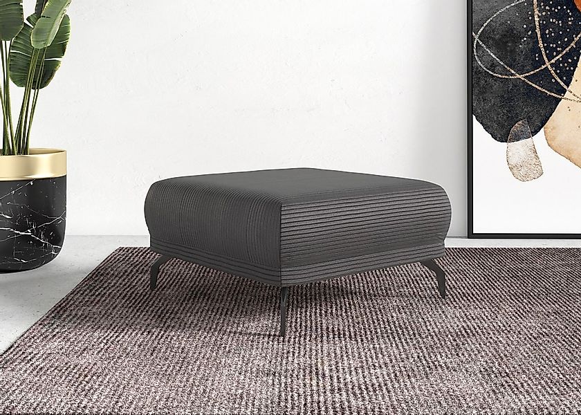 Home affaire Hocker "Coco" Cord-Bezug in 2 Ausführungen, Füßen 15 cm hoch günstig online kaufen