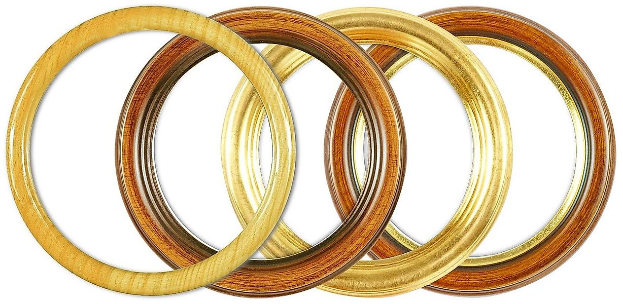 Bilderrahmen Neumann Einzelrahmen Rundrahmen, Massivholz, mit Glas und Rück günstig online kaufen