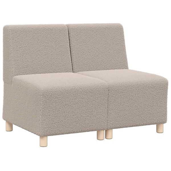 vidaXL Modulares Sofa ohne Armlehnen 2 Stk Hellgrau 55 x 74 x 82 cm 3399783 günstig online kaufen