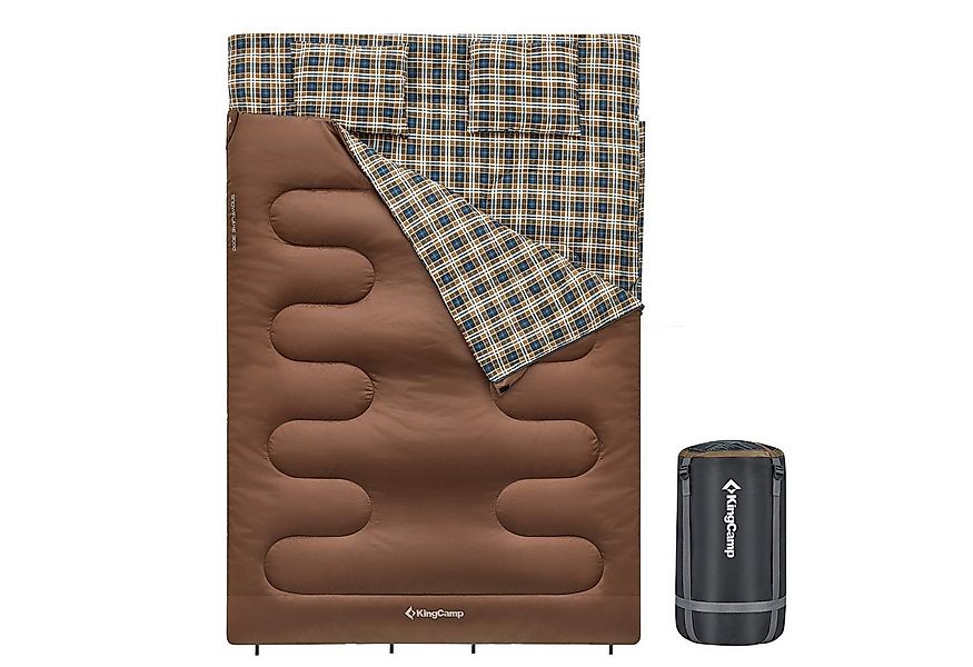KingCamp Doppeldeckenschlafsack Deckenschlafsack Snowflake 300D 2 Personen, günstig online kaufen