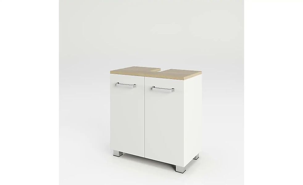 Waschbeckenunterschrank   ¦ weiß ¦ Maße (cm): B: 60,2 H: 63,5 Schränke > Ba günstig online kaufen