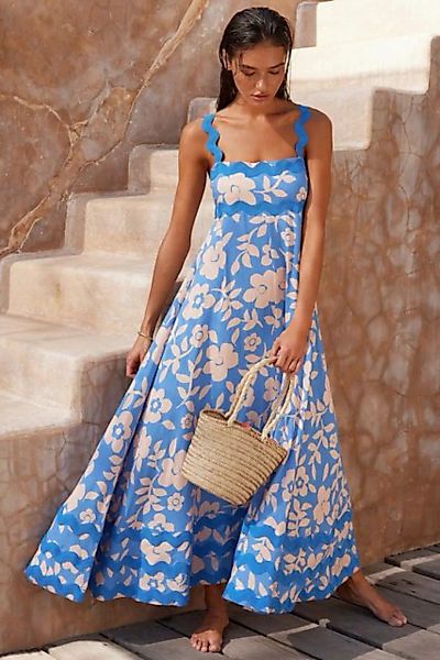 RUZU UG Dirndl Langer Strapsrock, bedrucktes Kleid für Damen (1-tlg) günstig online kaufen