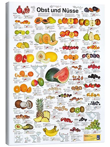 Posterlounge Wandbild Obst und Nüsse, Planet günstig online kaufen