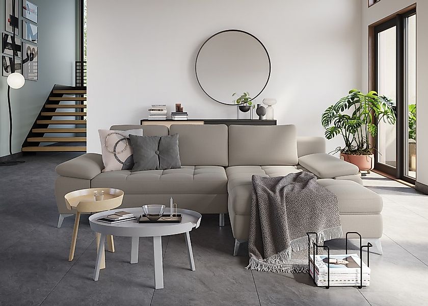 sit&more Ecksofa "Latigo L-Form" mit Recamiere, wahlweise mit Bettfunktion günstig online kaufen