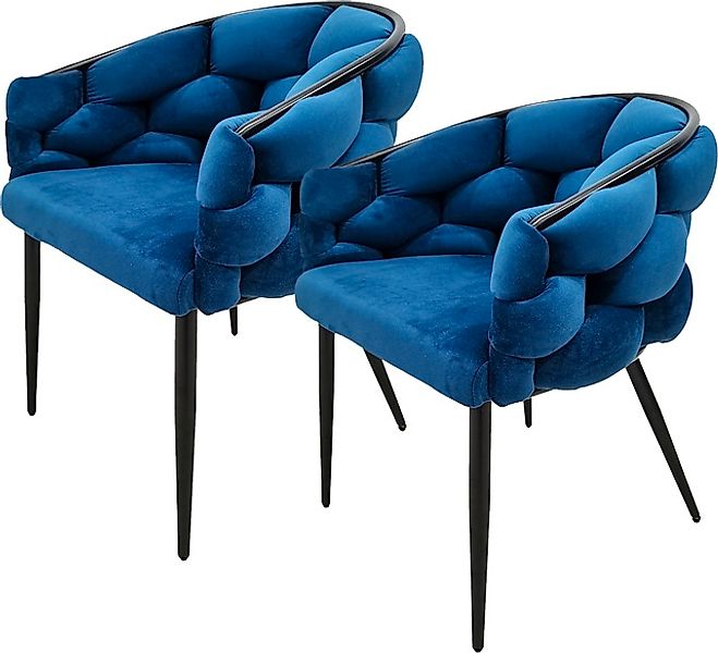 Kayoom Polsterstuhl »Stuhl Grace 125 2er-Set, Gestell aus Eisen, bequem gep günstig online kaufen