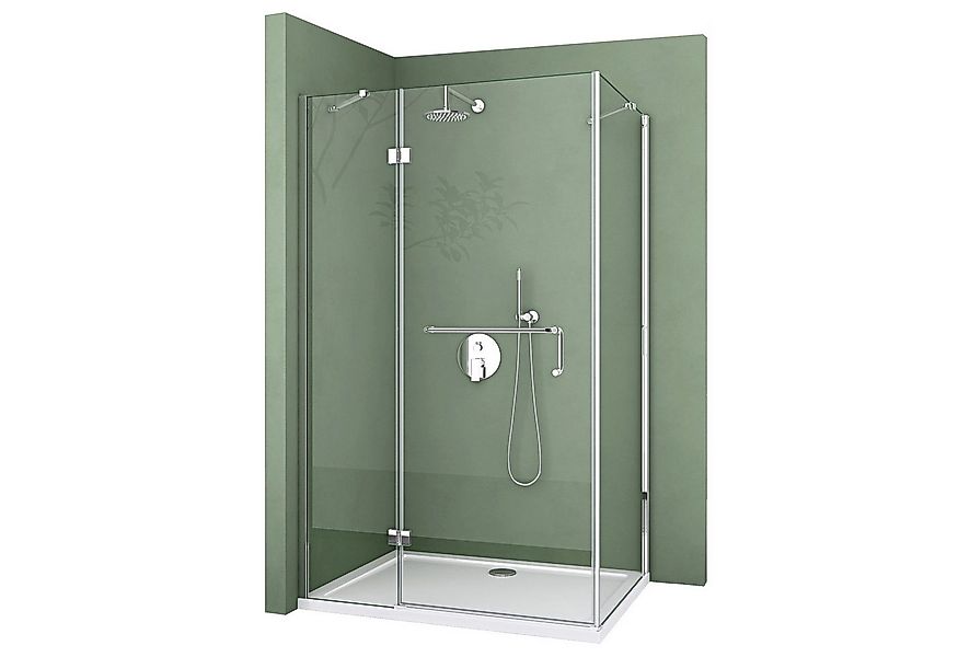 Mai & Mai Eckdusche Duschkabine Duschabtrennung ESG mit Nano H:190cm Rav04, günstig online kaufen