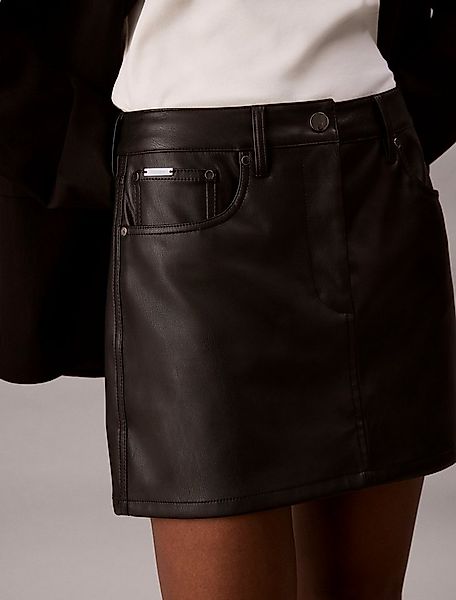 Calvin Klein Jeans Lederimitatrock FAUX LEATHER 5PKT MINI SKIRT Regular fit günstig online kaufen