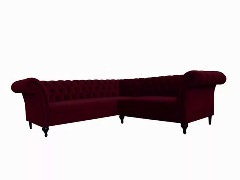 JVmoebel Ecksofa Chesterfield Ecksofa Eckcouch Designer Sofa Couch Samt, Ma günstig online kaufen