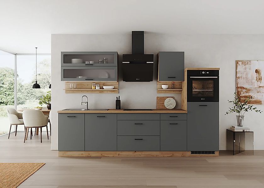 KOCHSTATION Küchenzeile »Betty« Breite 300 cm, mit E-Geräten von Bauknecht günstig online kaufen