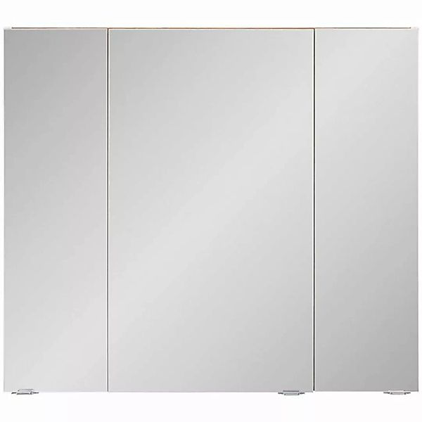 Lomadox Spiegelschrank AMARILLO-147-WHITE 3 Türen, 3D-Funktion, glänzend we günstig online kaufen