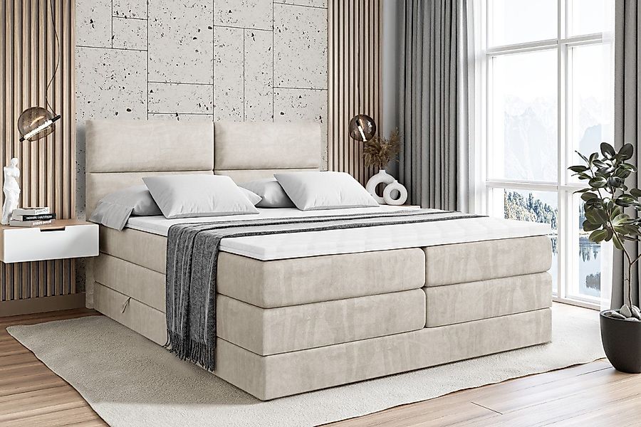 ALTDECOR Boxspringbett BOXI3 KING (Multipocket-Matratze H4, günstig online kaufen