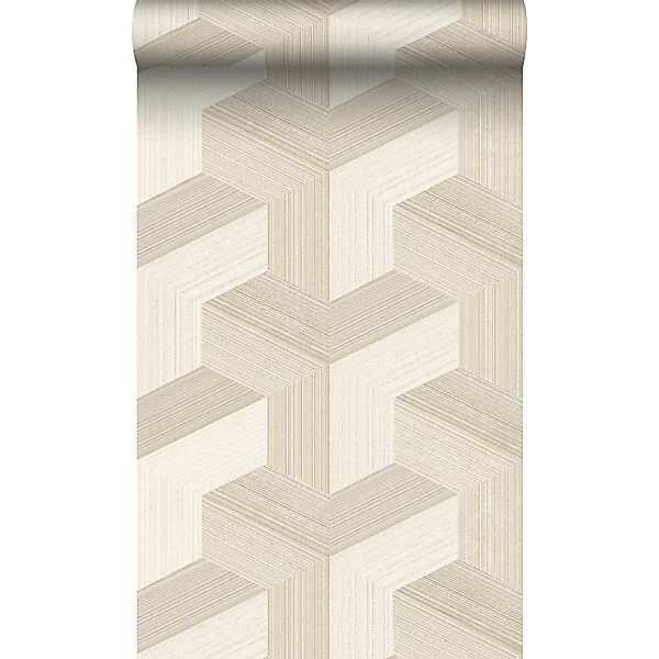 Origin Wallcoverings Strukturtapete 3D-Muster Hellbeige 0.53 x 10.05 m 3479 günstig online kaufen