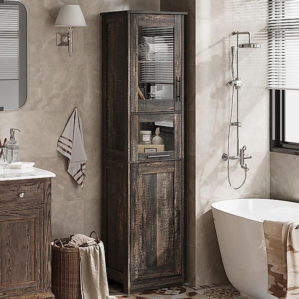 GarveeMore Hochschrank 170cm Badezimmerschrank - Badschrank günstig online kaufen
