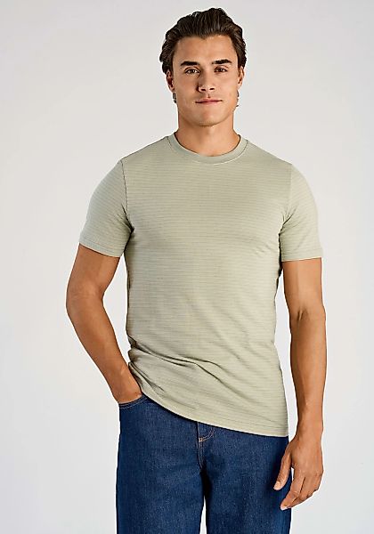 LINDBERGH Rundhalsshirt mit feiner Struktur günstig online kaufen