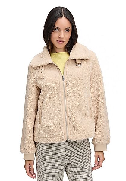 Cartoon Plüschjacke Damen Plüschjacke mit Eingrifftaschen günstig online kaufen