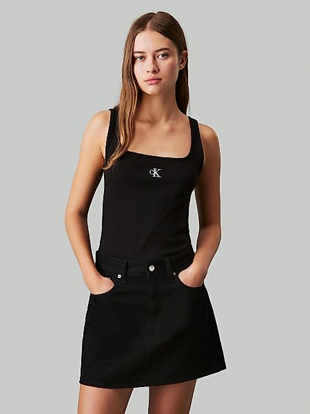 Calvin Klein Jeans Tanktop "CK RIB TANK TOP" mit eckigem Ausschnitt günstig online kaufen