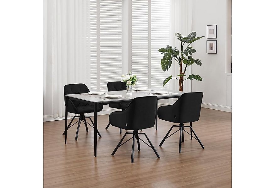 Woltu 4-Fußstuhl (2 St), drehbar, Esszimmerstuhl für Esszimmer Küche Wohnzi günstig online kaufen