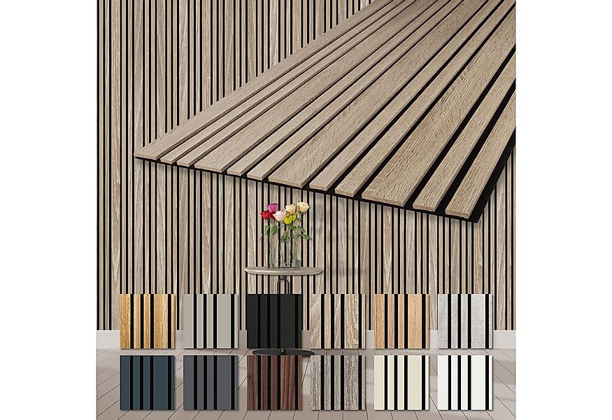 Hexim Wandpaneel, (Akustikpaneele 278x60cm Holz Mila - flexible Holzpaneele günstig online kaufen