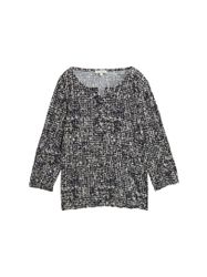 TOM TAILOR 3/4-Arm-Shirt T-Shirt Crinkle Blusenshirt günstig online kaufen