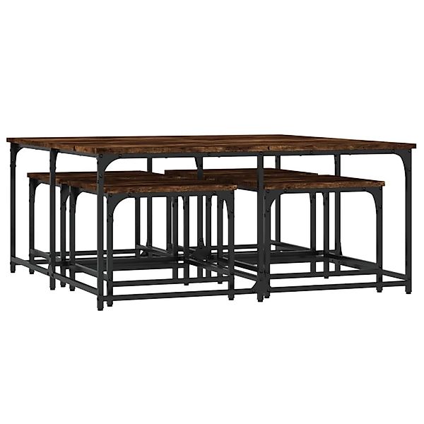 vidaXL Satztische 5 Stk Räuchereiche Holzwerkstoff 835336 günstig online kaufen
