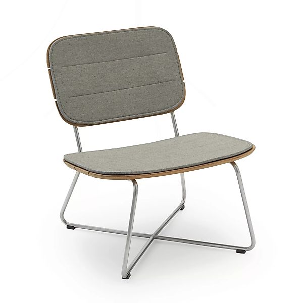 Skagerak - Sitzauflage für Lilium Lounge Stuhl - asche/LxBxH 63,5x44,5x1cm günstig online kaufen