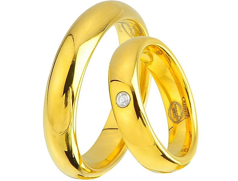 Trauringe123 Trauring WOLFRAM TRAURINGE RINGE mit GOLD Platierung TUNGSTEN, günstig online kaufen