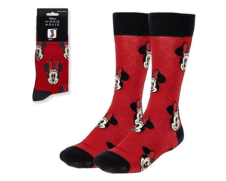 Cerda Socken Disney Minnie Strümpfe Erwachsene Baumwollsocken Größe 36-43 günstig online kaufen