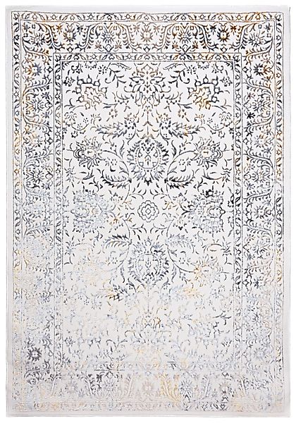 Mazovia Designteppich Vintage Teppich für Wohnzimmer - Glänzende - Creme Be günstig online kaufen