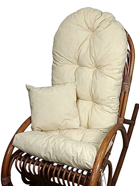 Rattani Polsterauflage Polster für Schaukelstuhl Liegestuhl 130x50x10 cm + günstig online kaufen