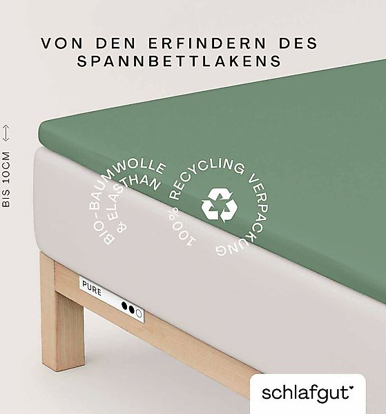 Schlafgut Spannbettlaken "PURE TOPPER in Gr. 90x200, 140x200 oder 180x200 c günstig online kaufen