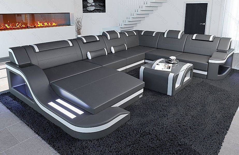 Sofa Dreams Wohnlandschaft Ledercouch Sofa Leder günstig online kaufen