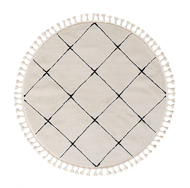 Myflair Möbel & Accessoires Hochflor-Teppich »Moroccan Square«, rund, 24 mm günstig online kaufen
