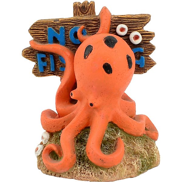 Aquarium-Dekofigur Oktopus No Fishing günstig online kaufen